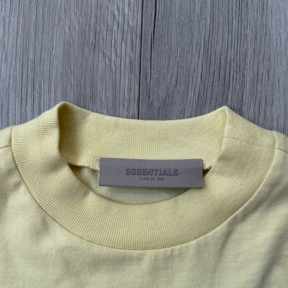 Fear of God Essentials Long-Sleeve Tee Dress 'Canary' - Picture 8 of 9